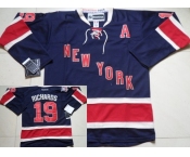 nhl jerseys new york rangers #19 richards blue[85th]