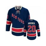 nhl jerseys new york rangers #20 kreider dk blue