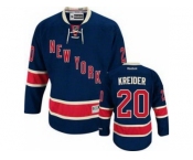 nhl jerseys new york rangers #20 kreider dk blue