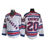 nhl jerseys new york rangers #20 kreider white