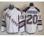 nhl jerseys new york rangers #20 kreider white[kreider][2014 new stadium]