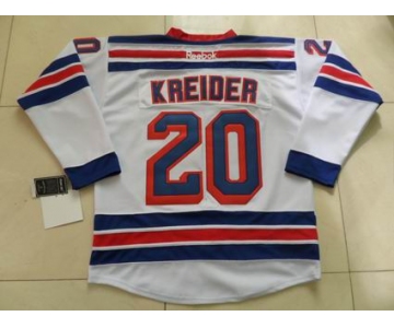 nhl jerseys new york rangers #20 kreider white[kreider]