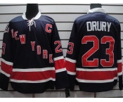 nhl jerseys new york rangers #23 drury dk blue[85th]