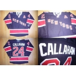 nhl jerseys new york rangers #24 callahan dk blue[85th]