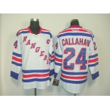 nhl jerseys new york rangers #24 callahan white[2011 new]