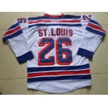 nhl jerseys new york rangers #26 st.louis white