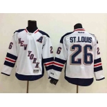 nhl jerseys new york rangers #26 st.louis white[patch A]