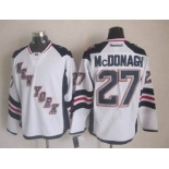 nhl jerseys new york rangers #27 mcdonagh white[2014 new stadium]