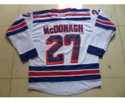 nhl jerseys new york rangers #27 mcdonagh white[2014 new stadium]