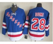 nhl jerseys new york rangers #28 domi blue[domi]