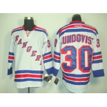 nhl jerseys new york rangers #30 lundoqvust white