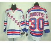 nhl jerseys new york rangers #30 lundoqvust white