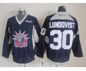 nhl jerseys new york rangers #30 lundqvist blue[2015 new]