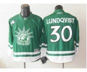 nhl jerseys new york rangers #30 lundqvist green