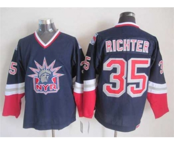 nhl jerseys new york rangers #35 richter blue[2015 new]