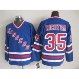 nhl jerseys new york rangers #35 richter blue[New vintage retro]