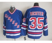 nhl jerseys new york rangers #35 richter blue[New vintage retro]