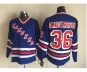 nhl jerseys new york rangers #36 anderson blue[m&n][anderson]