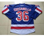 nhl jerseys new york rangers #36 zuccarello blue[2014 new stadium]