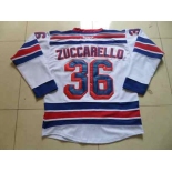 nhl jerseys new york rangers #36 zuccarello white[2014 new stadium]