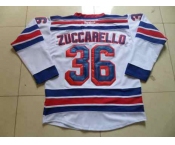 nhl jerseys new york rangers #36 zuccarello white[2014 new stadium]