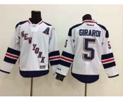 nhl jerseys new york rangers #5 girardi white[patch A]