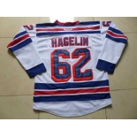 nhl jerseys new york rangers #62 hagelin white[2014 new stadium]