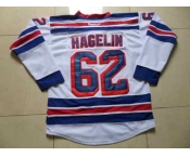 nhl jerseys new york rangers #62 hagelin white[2014 new stadium]