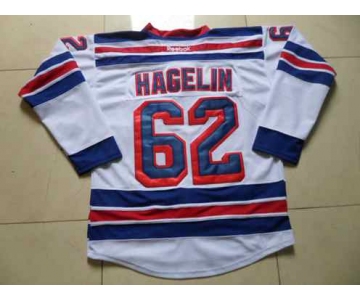 nhl jerseys new york rangers #62 hagelin white[2014 new stadium]