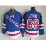 nhl jerseys new york rangers #68 jagr blue[2014 new stadium]