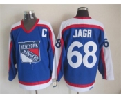 nhl jerseys new york rangers #68 jaromir jagr blue [throwback ccm]