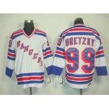 nhl jerseys new york rangers #99 gretzky white