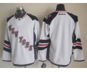 nhl jerseys new york rangers blank white[2014 new stadium]