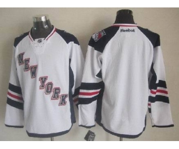 nhl jerseys new york rangers blank white[2014 new stadium]