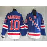 nhl new york rangers #10 gaborik blue