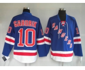 nhl new york rangers #10 gaborik blue