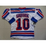 nhl new york rangers #10 gaborik white