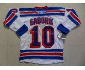 nhl new york rangers #10 gaborik white