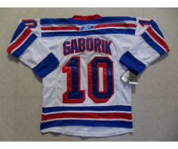 nhl new york rangers #10 gaborik white