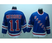 nhl new york rangers #11 messier blue ccm