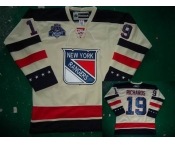 nhl new york rangers #19 richards white(2012 winter classic)