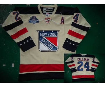 nhl new york rangers #24 callahan white (2012 winter classic)