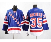 nhl new york rangers #35 richter lt.blue