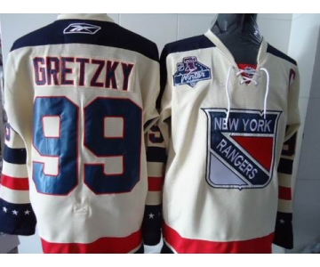 nhl new york rangers #99 gretzky white(2012 winter classic)