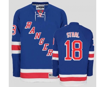 nhl new york rangers staal #18 blue