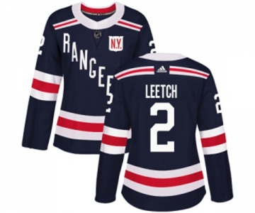 Women Adidas New York Rangers #2 Brian Leetch Authentic Navy Blue 2018 Winter Classic NHL Jersey