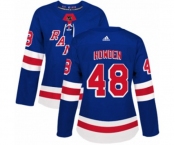 Women Adidas New York Rangers #48 Brett Howden Premier Royal Blue Home NHL Jersey