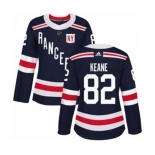 Women Adidas New York Rangers #82 Joey Keane Authentic Navy Blue 2018 Winter Classic NHL Jersey