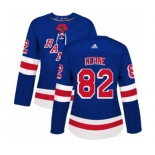 Women Adidas New York Rangers #82 Joey Keane Authentic Royal Blue Home NHL Jersey