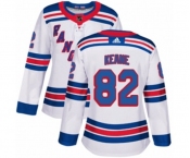 Women Adidas New York Rangers #82 Joey Keane Authentic White Away NHL Jersey